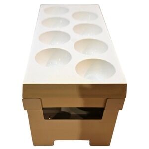 Vintage Egg Carrier Refrigerator Tray Holder Storage For 16 Eggs -Plastic